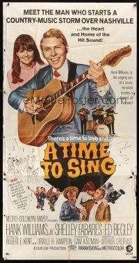 8d563 TIME TO SING 3sh '68 Hank Williams Jr. playing guitar, Shelley Fabares, country music!