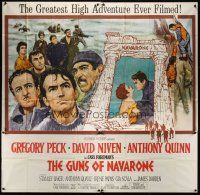 8d097 GUNS OF NAVARONE 6sh '61 Gregory Peck, David Niven & Anthony Quinn by Howard Terpning!