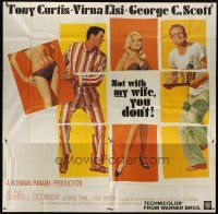 8d125 NOT WITH MY WIFE YOU DON'T 6sh '66 Tony Curtis, sexy nurse Virna Lisi, George C. Scott