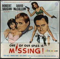 8d129 ONE OF OUR SPIES IS MISSING 6sh '66 Robert Vaughn, David McCallum, The Man from UNCLE!