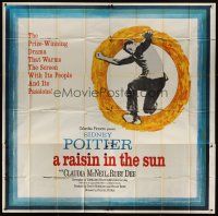 8d137 RAISIN IN THE SUN 6sh '61 Sidney Poitier, from Lorraine Hansberry's prize-winning play!