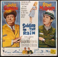 8d144 SOLDIER IN THE RAIN 6sh '64 misfit soldiers Steve McQueen & Jackie Gleason, Tuesday Weld!