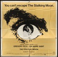 8d146 STALKING MOON 6sh '68 Gregory Peck, Eva Marie Saint, cool eyeball artwork!