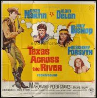 8d150 TEXAS ACROSS THE RIVER 6sh '66 cowboy Dean Martin, Alain Delon & Indian Joey Bishop!