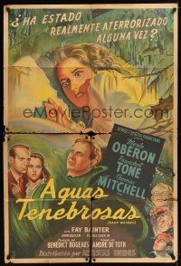 8d197 DARK WATERS Argentinean '44 was love or madness to be Merle Oberon's fate, Franchot Tone!