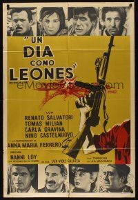 8d198 DAY FOR LIONHEARTS Argentinean '61 Loy's Un Giorno Da Leoni, Renato Salvatori, Carla Gravina