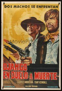 8d205 DJANGO DEFIES SARTANA Argentinean '70 William Redford's Django sfida Sartana, Tony Kendall
