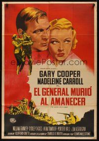 8d219 GENERAL DIED AT DAWN Argentinean R40s Gary Cooper is a mercenary in China in love w/ Carroll!