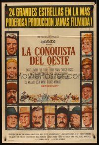 8d228 HOW THE WEST WAS WON Argentinean '64 John Ford epic, Debbie Reynolds, Peck & all-star cast!