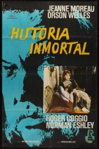 8d231 IMMORTAL STORY Argentinean '69 Orson Welles directs & stars, sexy Jeanne Moreau!