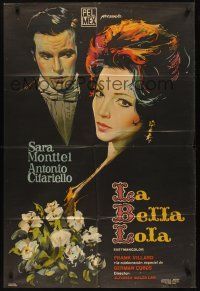 8d237 LA BELLA LOLA Argentinean '62 wonderful art of beautiful Sara Montiel & Antonio Cifariello!