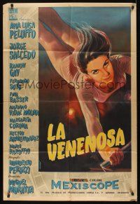 8d239 LA VENENOSA Argentinean '59 sexy Ana Luisa Peluffo on trapeze, big top circus action!
