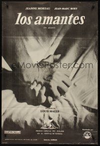 8d245 LOVERS Argentinean '58 Louis Malle's Les Amants, Jeanne Moreau, Jean-Marc Bory!