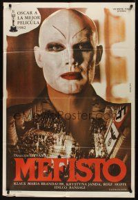 8d259 MEPHISTO Argentinean '82 Istvan Szabo, wild creepy image of Klaus Maria Brandauer!