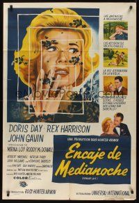 8d261 MIDNIGHT LACE Argentinean '60 Rex Harrison, fear possessed Doris Day as love once had!