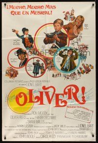 8d271 OLIVER Argentinean '68 Charles Dickens, Mark Lester, Shani Wallis, Carol Reed!