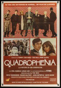 8d281 QUADROPHENIA Argentinean '79 great image of The Who & Sting, English rock & roll!