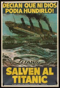 8d288 S.O.S. TITANIC Argentinean '79 David Janssen, Susan Saint James, disaster art!