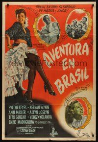 8d312 THRILL OF BRAZIL Argentinean '46 great full-length image of sexy Ann Miller showing her leg!