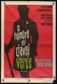 8d314 TRIALS OF OSCAR WILDE Argentinean '60 Peter Finch in the title role, Yvonne Mitchell
