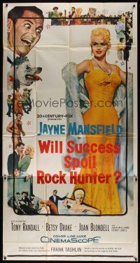 8d589 WILL SUCCESS SPOIL ROCK HUNTER 3sh '57 full-length super sexy Jayne Mansfield!
