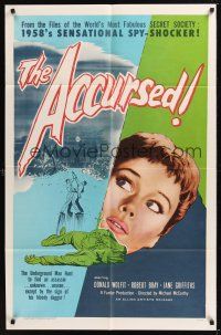 8e014 ACCURSED 1sh '58 from the files of the world's most fabulous secret society!
