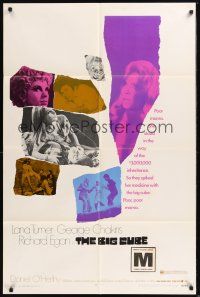 8e082 BIG CUBE 1sh '69 super sexy Karin Mossberg, George Chakiris, Lana Turner on LSD!