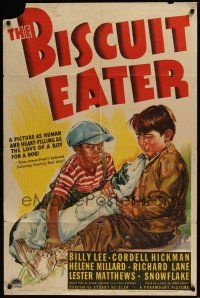 8e092 BISCUIT EATER style A 1sh '40 Billy Lee & Cordell Hickman with cute dog!