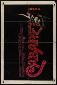 8e132 CABARET 1sh '72 Liza Minnelli sings & dances in Nazi Germany, directed by Bob Fosse!