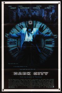 8e203 DARK CITY 1sh '97 Rufus Sewell, Kiefer Sutherland, Jennifer Connelly, William Hurt!