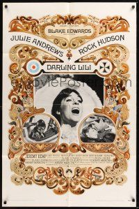 8e206 DARLING LILI 1sh '70 Julie Andrews, Rock Hudson, Blake Edwards, William Peter Blatty!