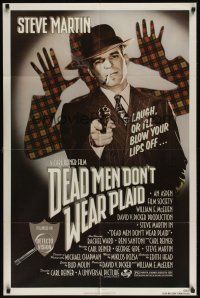 8e212 DEAD MEN DON'T WEAR PLAID 1sh '82 Steve Martin will blow your lips off if you don't laugh!