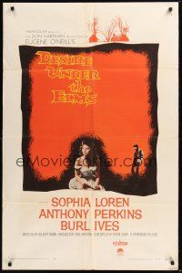 8e224 DESIRE UNDER THE ELMS 1sh '58 sexy Sophia Loren, Anthony Perkins, from Eugene O'Neill play!