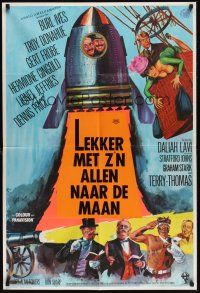 8e888 THOSE FANTASTIC FLYING FOOLS English 1sh '67 Troy Donahue on a Rocket to the Moon!