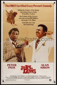 8e435 IN-LAWS 1sh '79 classic Peter Falk & Alan Arkin screwball comedy. great image!
