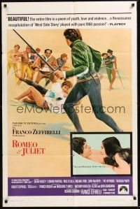8e733 ROMEO & JULIET style B 1sh '69 Franco Zeffirelli's version of William Shakespeare's play!