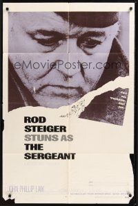 8e761 SERGEANT 1sh '68 Rod Steiger, John Phillip Law, from the novel by Dennis Murphy!