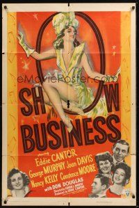 8e777 SHOW BUSINESS style A 1sh '44 Eddie Cantor, great sexy artwork of Constance Moore!