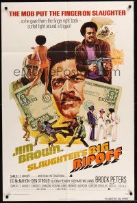 8e792 SLAUGHTER'S BIG RIPOFF 1sh '73 the mob put the finger on BAD Jim Brown!