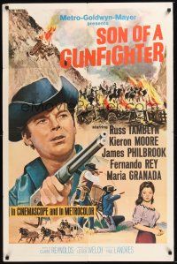 8e800 SON OF A GUNFIGHTER 1sh '66 Russ Tamblyn as Johnny Ketchum, Kieron Moore, cool western art!