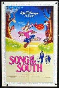 8e803 SONG OF THE SOUTH 1sh R86 Walt Disney, Uncle Remus, Br'er Rabbit & Br'er Bear!