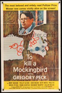 8e898 TO KILL A MOCKINGBIRD 1sh '62 Gregory Peck, from Harper Lee's classic novel!