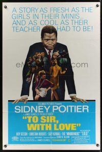 8e899 TO SIR, WITH LOVE 1sh '67 Sidney Poitier, Lulu, directed by James Clavell!