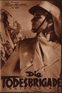 8g081 CHARGE OF THE LIGHT BRIGADE Austrian program '37 Flynn, De Havilland, Curtiz, different!