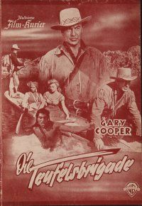 8g459 DISTANT DRUMS Austrian program '52 different images of Gary Cooper in the Florida Everglades