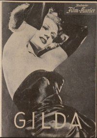 8g471 GILDA Austrian program '48 completely different image of sexy Rita Hayworth, Glenn Ford!