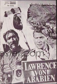 8g493 LAWRENCE OF ARABIA Austrian program R71 David Lean classic, Peter O'Toole, different!