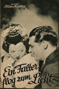 8g098 MADAME BUTTERFLY Austrian program '33 different images of Asian Sylvia Sidney & Cary Grant!