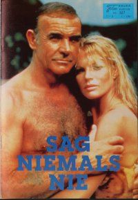 8g502 NEVER SAY NEVER AGAIN Austrian program '84 Sean Connery as James Bond, Basinger, different!