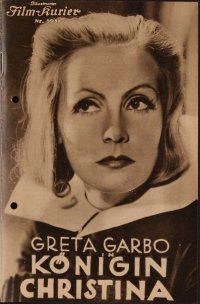 8g105 QUEEN CHRISTINA Austrian program '33 completely different images of glamorous Greta Garbo!